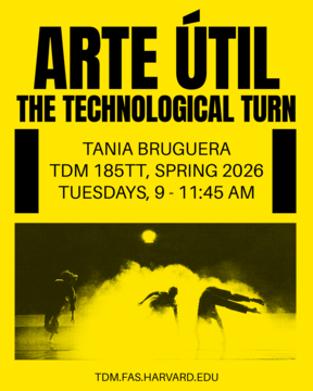Poster for the course Arte Util: The Technological Turn