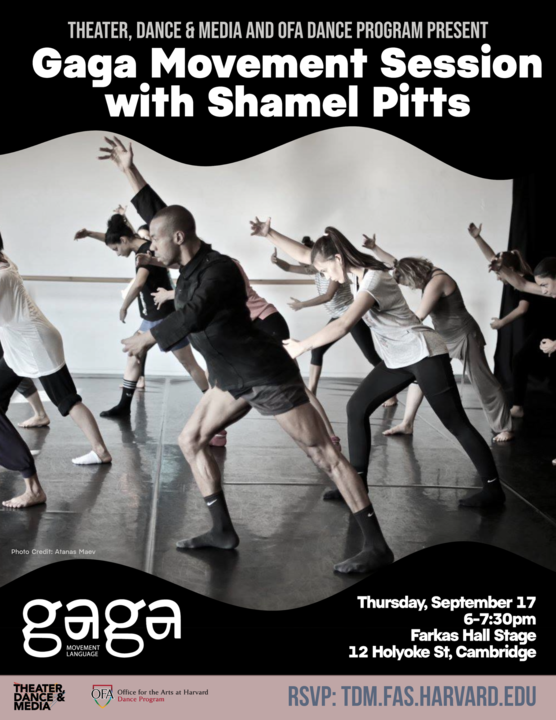 Event poster for Gaga Movement Session with Shamel Pitts