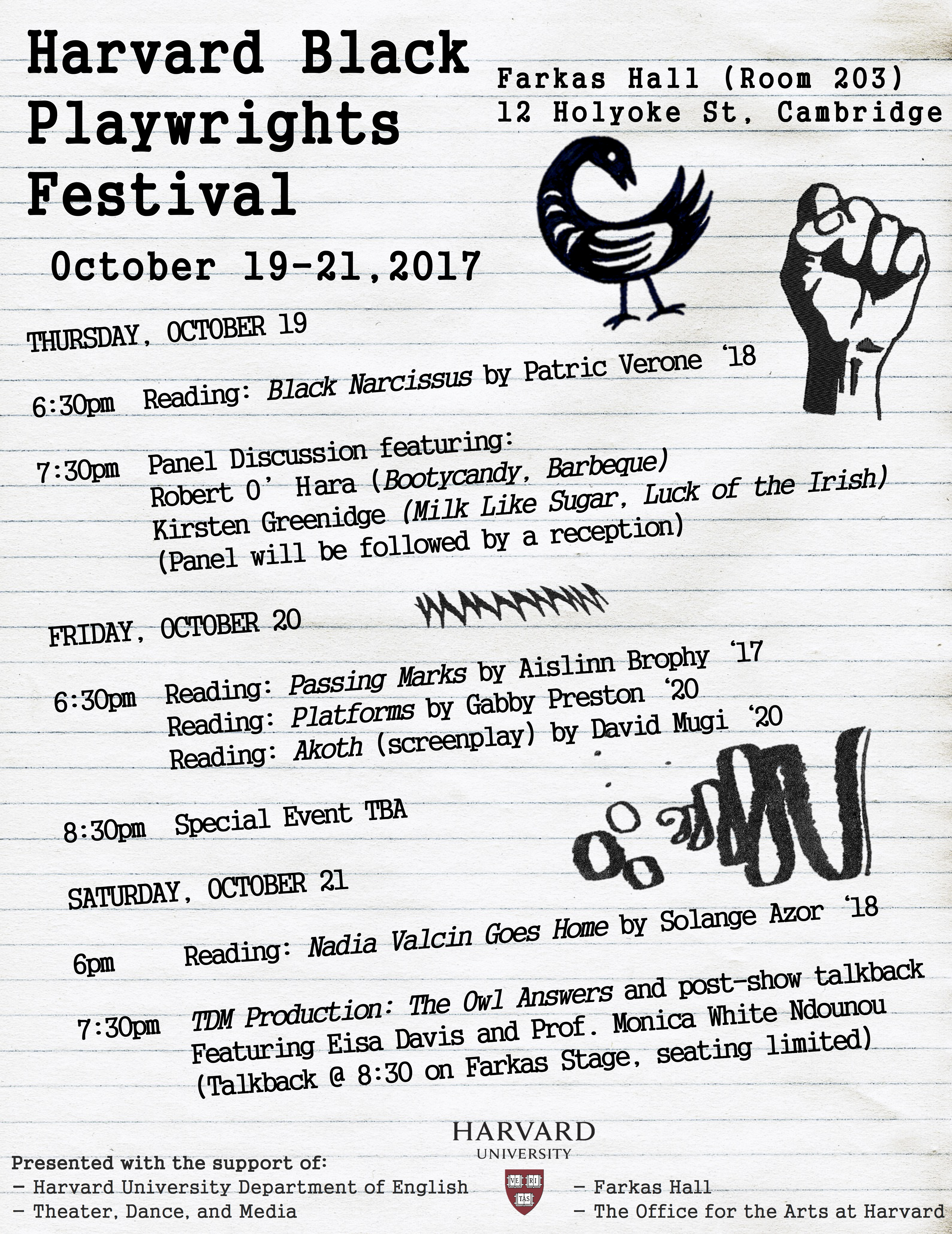 The Harvard Black Playwrights Festival